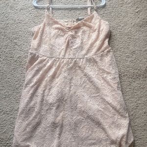 Forever 21 plush pink lace dress (2x)